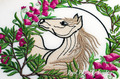 Horse in flowers Machine Embroidery Design - 4 sizes