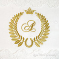 Horseshoe Blank Monogram Machine Embroidery Design - 5 sizes
