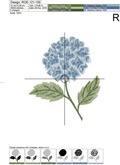 Hydrangea Machine Embroidery Design - 2 sizes