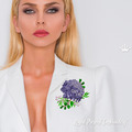 Hydrangea bouquet Machine Embroidery Design - 3 sizes