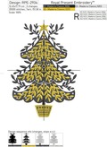 Hygge Christmas Tree Machine Embroidery Design - 3 sizes