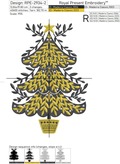 Hygge Christmas Tree Machine Embroidery Design - 3 sizes