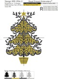 Hygge Christmas Tree Machine Embroidery Design - 3 sizes