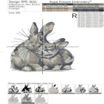 Love You Mom and baby Bunnies - 4 sizes