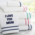 I love You Mom Text Free Machine Embroidery Design - 2 sizes