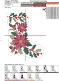 ITH Christmas stocking machine embroidery design - 4 sizes