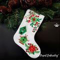 ITH Christmas stocking with Nesting box embroidery design - 6 sizes