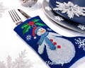 ITH Christmas stocking with Snowman Christmas Toy Cross-stitch Machine Embroidery Design