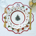 ITH Christmas toys table placemat design for industrial embroidery machine