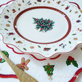 ITH Christmas toys table placemat design for industrial embroidery machine