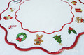 ITH Christmas toys table placemat design for industrial embroidery machine