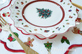 ITH Christmas toys table placemat design for industrial embroidery machine
