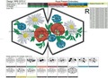 ITH Face mask Poppies, Daisies, Cornflowers Free Machine Embroidery Design - 4 sizes
