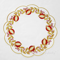 ITH Jacobean Pomegranate table placemat design for multi-needle industrial machine