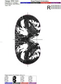 ITH Machine Embroidery Design Sleep Mask Wolf - 3 sizes