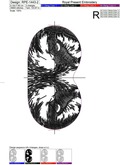 ITH Machine Embroidery Design Sleep Mask Wolf - 3 sizes