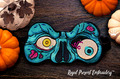 ITH Machine Embroidery Design Sleep Mask Zombie Halloween - 3 sizes