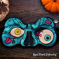 ITH Machine Embroidery Design Sleep Mask Zombie Halloween - 3 sizes