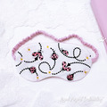 ITH Pink Ladybugs Sleep Mask Machine Embroidery Design - 3 Sizes