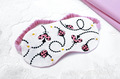 ITH Pink Ladybugs Sleep Mask Machine Embroidery Design - 3 Sizes