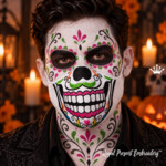 Calavera Face Mask ITH – Free Machine Embroidery Design - 3 sizes
