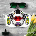 ITH Sugar Skull Face Mask with earrings Machine Embroidery design - 3 sizes