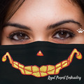 ITH face mask Smiling Halloween Free Machine Embroidery Design