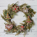 Christmas Gingerbread Cookies In The Hoop Machine Embroidery Designs - 3 in 1