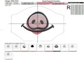 In The Hoop Piglet face mask Free Machine Embroidery design
