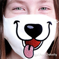 In The Hoop Puppy Dog Face Mask Free Machine Embroidery Design