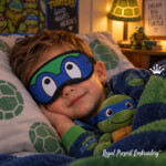Leonardo Ninja Turtle Sleep Mask ITH Machine Embroidery Design