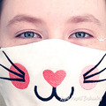 In The Hoop face mask Kitty Free Machine Embroidery Design