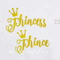 Inscriptions Prince And Princess designs - 2 sizes