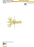 Inscriptions Prince And Princess designs - 2 sizes