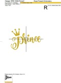 Inscriptions Prince And Princess designs - 2 sizes