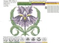 Iris FREE Cross-stitch Machine Embroidery Design