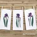 Purple Irises Flowers Set - 3 sizes