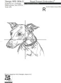 Italian Greyhound Outline - 6 Sizes