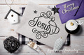 Jesus Inscription Free Machine Embroidery Design - 4 sizes