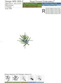 Juniper branches with berries set - 6 in 1