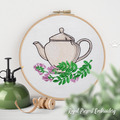 Kettle with Astragalus flowers - 4 sizes