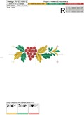 Khokhloma Border with rowan - 2 sizes