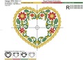 Khokhloma Heart Machine Embroidery Design - 3 sizes