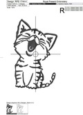 Kitten Machine Embroidery Design - 5 sizes