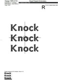 Knock-Knock-Knock Inscription