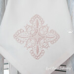 Lace square with ladybugs