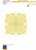 Ornament similar to lace Machine Embroidery Design