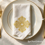 Lace-Effect Square Machine Embroidery Design