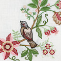 Large Jacobean Songbird and Blooms - 3 sizes
