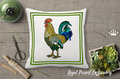 Large Rooster Machine Embroidery Design - 5 sizes